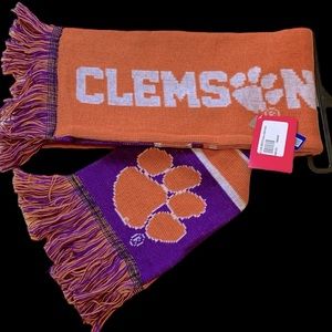 Sold. *** Clemson Reversible Scarf- NWT